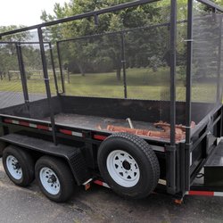 Old Crap - Our 15 cubic yard trailer- it can fit about 8 refrigerators or couches plus stuff between them.