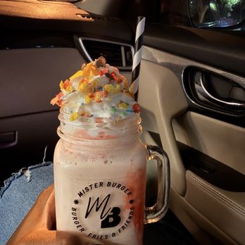 Mister Burger - Strawberry cheesecake milkshake - American Near Me - Atlanta, Georgia Mister Burger - Strawberry cheesecake milkshake - American Near Me - Atlanta, Georgia