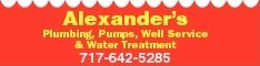 Slide of Alexander's Plumbing Pumps Water Treatment