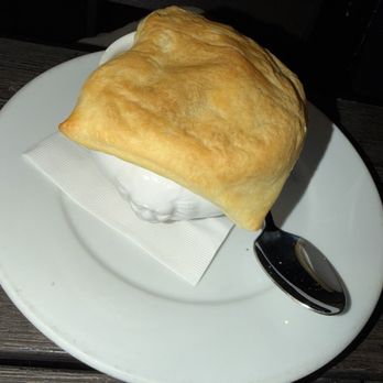 Brussels Bistro - Mushroom Soup with Puff Pastry - Belgian Near Me - Laguna Beach, California
