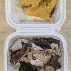 Pit Stop Barbecue & Restaurant - Jerk Chicken and Beef Patty