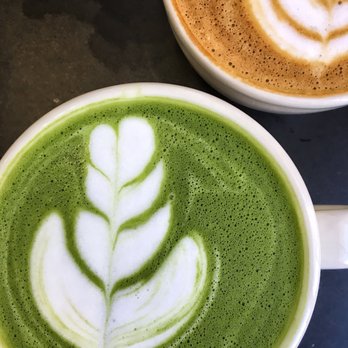 The Library Specialty Coffee - Matcha latte and flat white ... pretty good for both - Coffee & Tea Near Me - Toronto, Ontario
