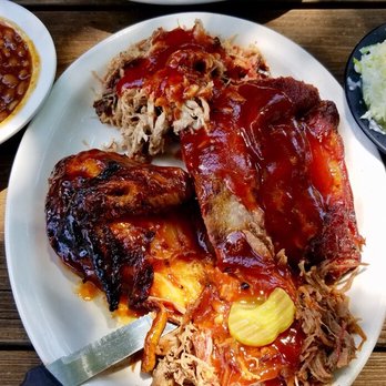 Williamson Bros Bar-B Q - Meat Combo Platter - Barbeque Near Me - Canton, Georgia