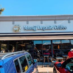 Exterior outside entrance of Mazajj Organic Coffee - Outside - Houston, Texas Exterior outside entrance of Mazajj Organic Coffee - Outside - Houston, Texas