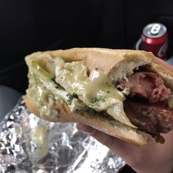 Holydog - Go French...do it...never look back! Baked brie, grilled apple, sausage, warm roll...ridiculous!! - Hot Dogs Near Me - Middletown, New York