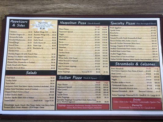 Menu photo 1 Paparone's Pizza & Restaurant Reading, PA Menu photo 1 Paparone's Pizza & Restaurant Reading, PA