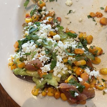 Floret - Avocado toast with cost feta and onions - Vegetarian Near Me - Seattle, Washington