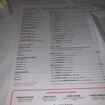 Ruth's Chris Steak House - Menu - Steakhouses Near Me - Ponte Vedra Beach, Florida Ruth's Chris Steak House - Menu - Steakhouses Near Me - Ponte Vedra Beach, Florida