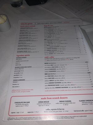 Menu photo 4 Ruth's Chris Steak House Ponte Vedra Beach, FL Menu photo 4 Ruth's Chris Steak House Ponte Vedra Beach, FL