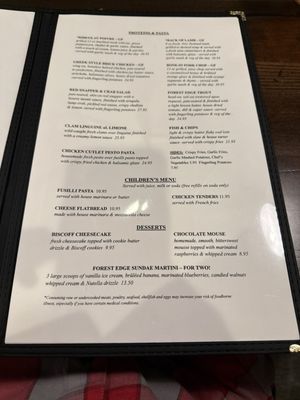 Menu photo 1 Forest Edge Hawley, PA