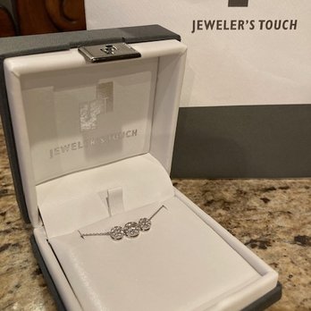 Jeweler's Touch - Halo diamond necklace is available in several sizes. Chain is adjustable also! - Jewelry Near Me - Brea, California Jeweler's Touch - Halo diamond necklace is available in several sizes. Chain is adjustable also! - Jewelry Near Me - Brea, California