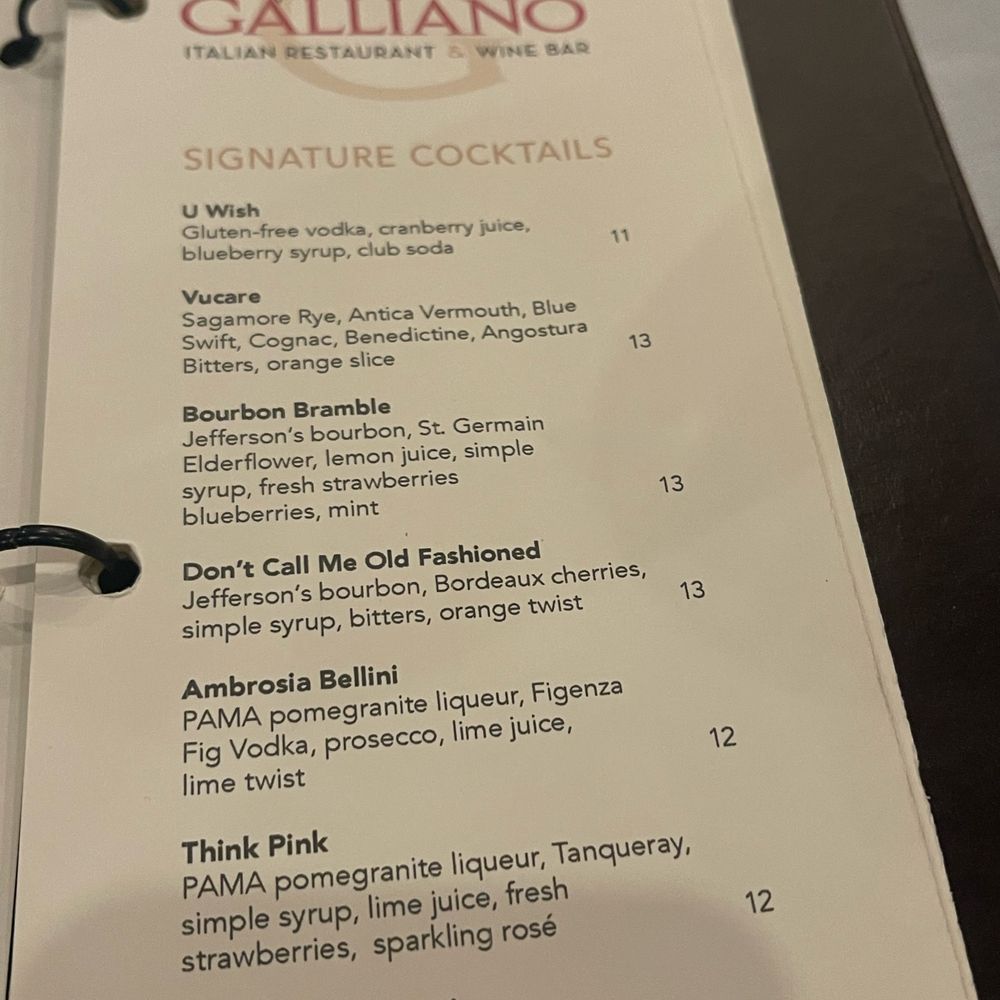 Galliano - U-Wish cocktail with Wisher Vodka, blueberry syrup, cranberry juice and soda water - Wine Bars Near Me - Fulton, Maryland