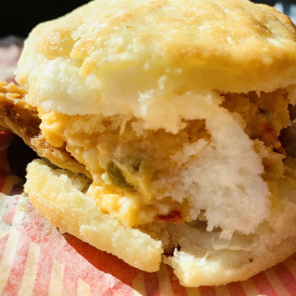 Bojangles - Chicken w/ Pimento Cheese Biscuit Sandwich - Fast Food Near Me - Myrtle Beach, South Carolina