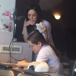 The two ladies in the picture will gossip about you in another language other than English and look over at you and laugh. The two ladies in the picture will gossip about you in another language other than English and look over at you and laugh.