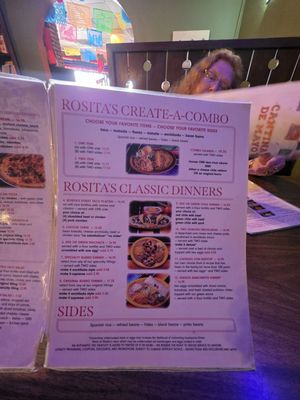 Menu photo 4 Rosita's Fine Mexican Food Mesa, AZ