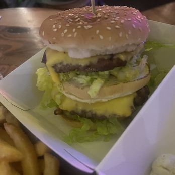 Paper Plane - This is the current burger they have. For $24 this is absolutely ridiculous, to say I was disappointed is an understatement. - Cocktail Bars Near Me - San Jose, California Paper Plane - This is the current burger they have. For $24 this is absolutely ridiculous, to say I was disappointed is an understatement. - Cocktail Bars Near Me - San Jose, California