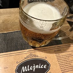Mlejnice - Beer and menu