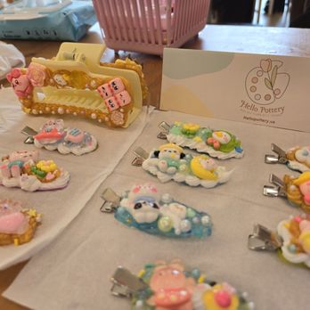 Hello Pottery - Hair clips and claws! - Paint-Your-Own Pottery Near Me - Irvine, California Hello Pottery - Hair clips and claws! - Paint-Your-Own Pottery Near Me - Irvine, California