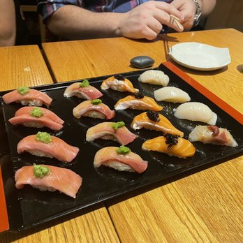 Sushi Katsuei - Plate 2 sushi and sashimi omakase. For 4 ppl (1 kosher) - Sushi Bars Near Me - New York, New York Sushi Katsuei - Plate 2 sushi and sashimi omakase. For 4 ppl (1 kosher) - Sushi Bars Near Me - New York, New York