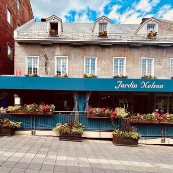 Jardin Nelson - 6/5/25 - front entrance, and sidewalk dining. - Creperies Near Me - Montreal, Quebec