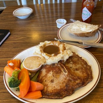 Teddy's Cafe - Having pork chops mashed potatoes sourdough bread. Vegetable soup - Diners Near Me - Los Angeles, California Teddy's Cafe - Having pork chops mashed potatoes sourdough bread. Vegetable soup - Diners Near Me - Los Angeles, California