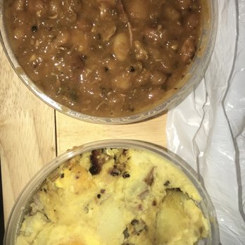Mike's BBQ - Baked beans which are Smokey but missing something and good lukewarm potatoe salad - Barbeque Near Me - Philadelphia, Pennsylvania Mike's BBQ - Baked beans which are Smokey but missing something and good lukewarm potatoe salad - Barbeque Near Me - Philadelphia, Pennsylvania