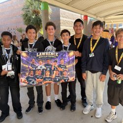 Clifford J  Lawrence Middle School - Some of the Boys Flag football players - 2026 year- at the Tailgate party - 10/16/26