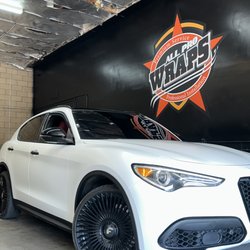 3M Satin Frozen Vanilla wrap with Glossy Black accents