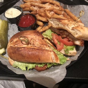 Padrino - Buffalo Chicken Sandwich with Parmesan Fries - Pizza Near Me - Milford, Ohio