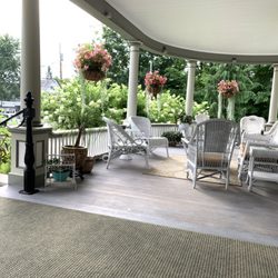 Cornerstone Victorian B & B - Wrap around porch.  Wonderful at night