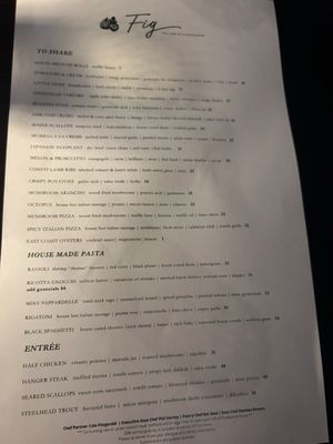 Menu photo 5 Fig Italian Kitchen & Bar Austin, TX