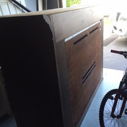 Ashline Moving Co. - Armoire left in the middle of the garage