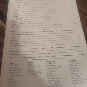 ALIDORO - Menu - Sandwiches Near Me - New York, New York ALIDORO - Menu - Sandwiches Near Me - New York, New York