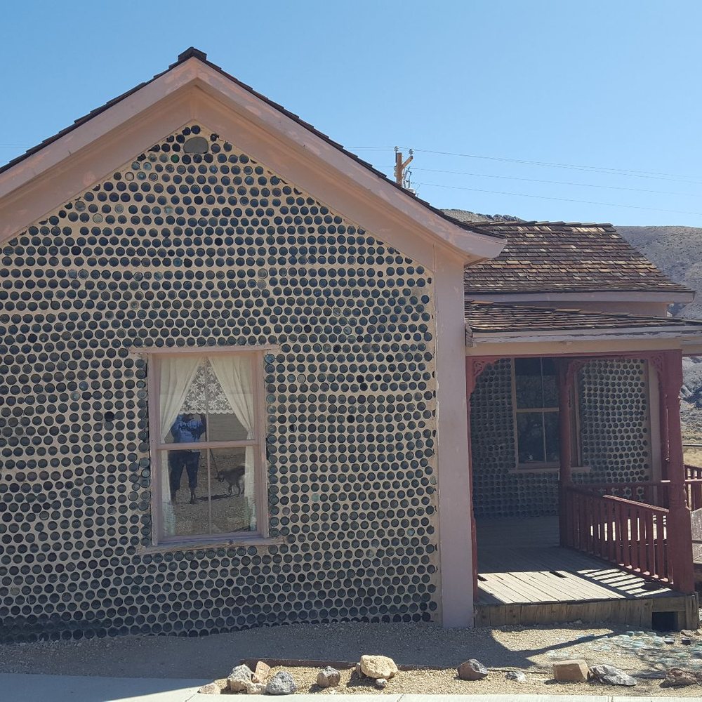 Rhyolite Ghost Town - Tom Kelly Bottle House - Landmarks & Historical Buildings Near Me - Beatty, Nevada Rhyolite Ghost Town - Tom Kelly Bottle House - Landmarks & Historical Buildings Near Me - Beatty, Nevada