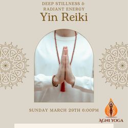 Yin Reiki workshop March 29, 2026 at 6 PM