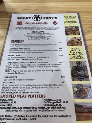 Menu photo 7 Smoky Tony's BBQ Holly Ridge, NC Menu photo 7 Smoky Tony's BBQ Holly Ridge, NC