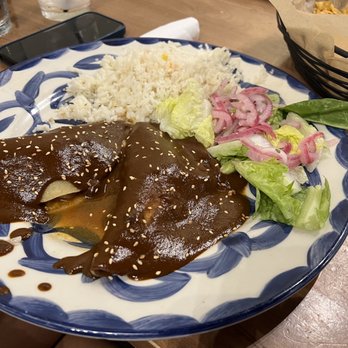 Hecho En Waco - Mole enchiladas - New Mexican Cuisine Near Me - Waco, Texas Hecho En Waco - Mole enchiladas - New Mexican Cuisine Near Me - Waco, Texas