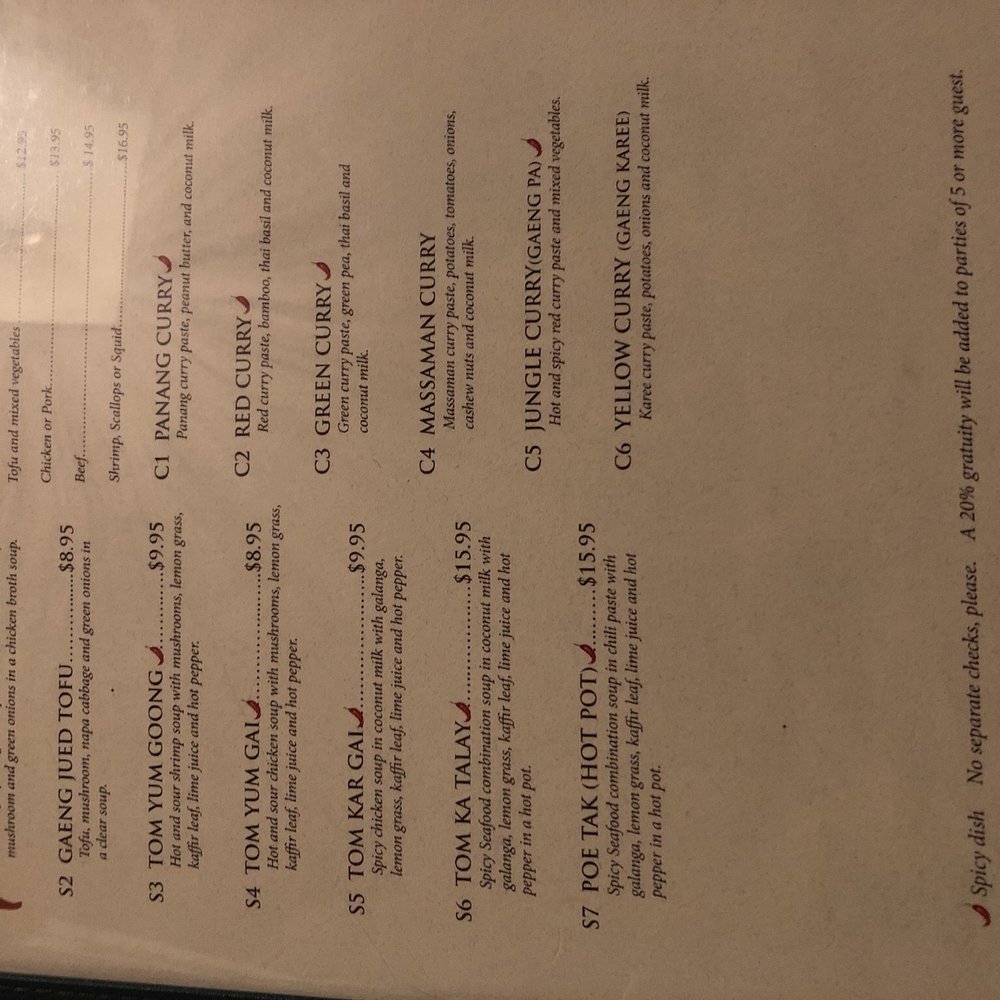 Thai Palace - Menu: Soups and Curry - Thai Near Me - Chapel Hill, North Carolina Thai Palace - Menu: Soups and Curry - Thai Near Me - Chapel Hill, North Carolina