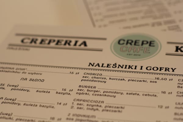 Menu photo 6 Crepe Cafe Warsaw, MZ Menu photo 6 Crepe Cafe Warsaw, MZ