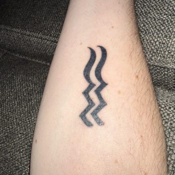 Freehold Tattoo - Aquarius Sign 1 Week later - Tattoo Near Me - Freehold, New Jersey