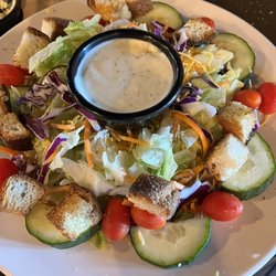 Front Street Grill - This is what they call a side salad! It's Huge!