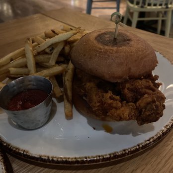 Small Batch - Hot honey chicken. Tender chicken with a good mild kick to it. - New American Near Me - Garden City, New York Small Batch - Hot honey chicken. Tender chicken with a good mild kick to it. - New American Near Me - Garden City, New York