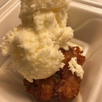 Thai Medallion - Coconut ice cream and fried bananas - I would do this again and again! - Thai Near Me - Naperville, Illinois