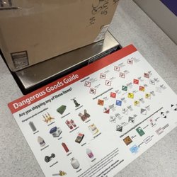 FedEx Ship Center - Dangerous Goods Labels, package with the label they did in fact provide