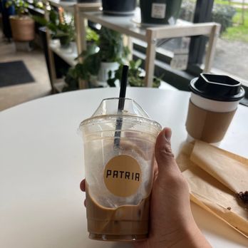 Patria Coffee Roasters - Mocha Iced Latte - Coffee Roasteries Near Me - Compton, California Patria Coffee Roasters - Mocha Iced Latte - Coffee Roasteries Near Me - Compton, California