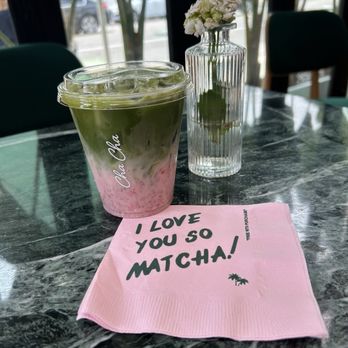 Cha Cha Matcha - Strawberry matcha - Coffee & Tea Near Me - Beverly Hills, California
