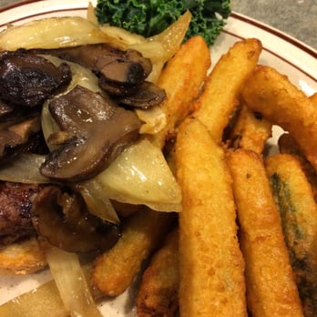 KJ's American Grille - Steak Sandwich & Deep-Fried Zucchini Sticks - Salad Near Me - Meridian, Idaho KJ's American Grille - Steak Sandwich & Deep-Fried Zucchini Sticks - Salad Near Me - Meridian, Idaho