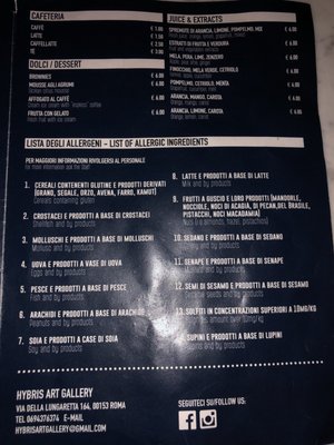 Menu photo 2 Hybris art gallery Rome, RM Menu photo 2 Hybris art gallery Rome, RM