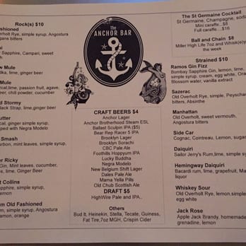 The Anchor - Great drink menu! - Cocktail Bars Near Me - Raleigh, North Carolina The Anchor - Great drink menu! - Cocktail Bars Near Me - Raleigh, North Carolina