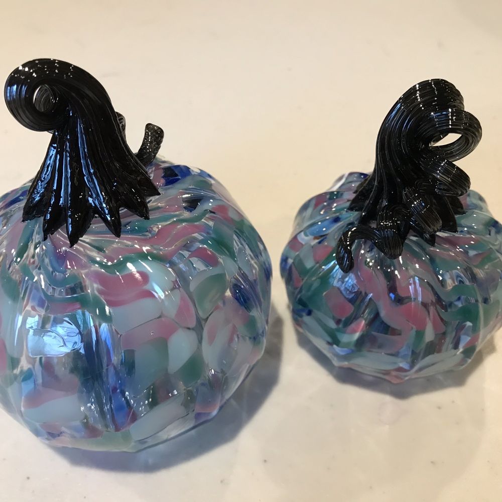 Hands-On Glass Studio - Two pumpkins for granddaughter! - Glass Blowing Near Me - Corning, New York